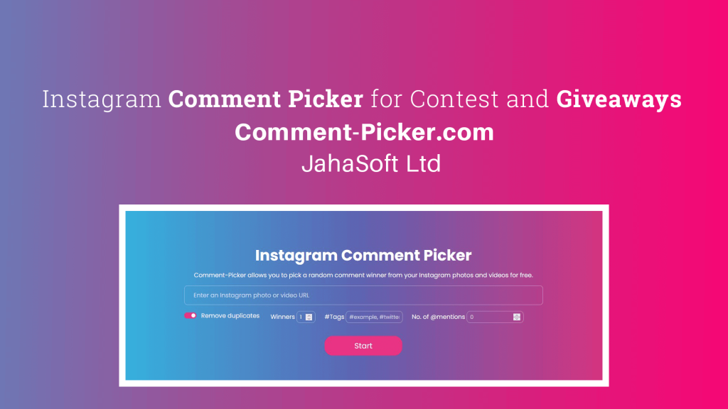 Random Comment Picker Tool