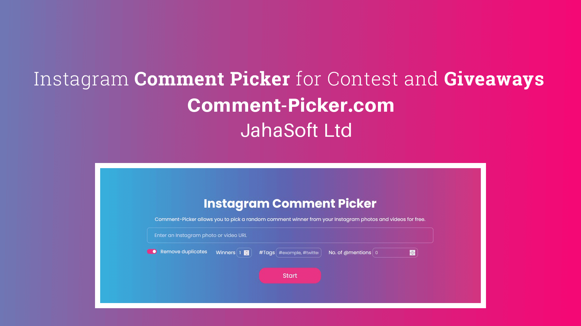 Social Media Giveaway Picker