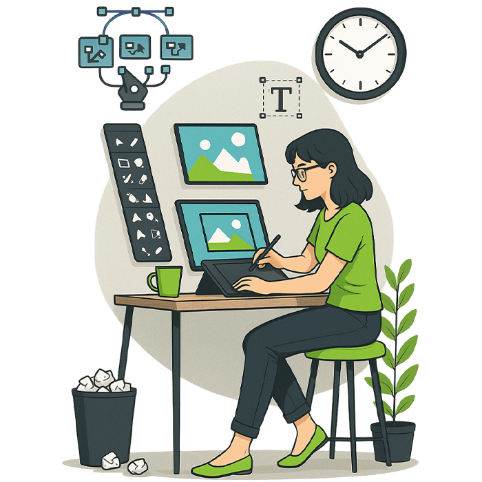 Graphic designing and video editing​