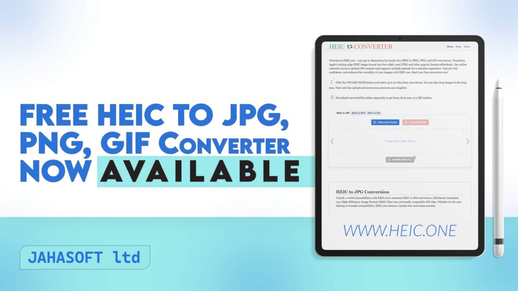 Free HEIC to JPG, PNG, GIF Converter Now Available