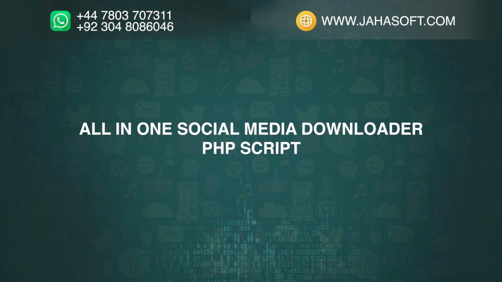 All In One Social Media Downloader PHP Script