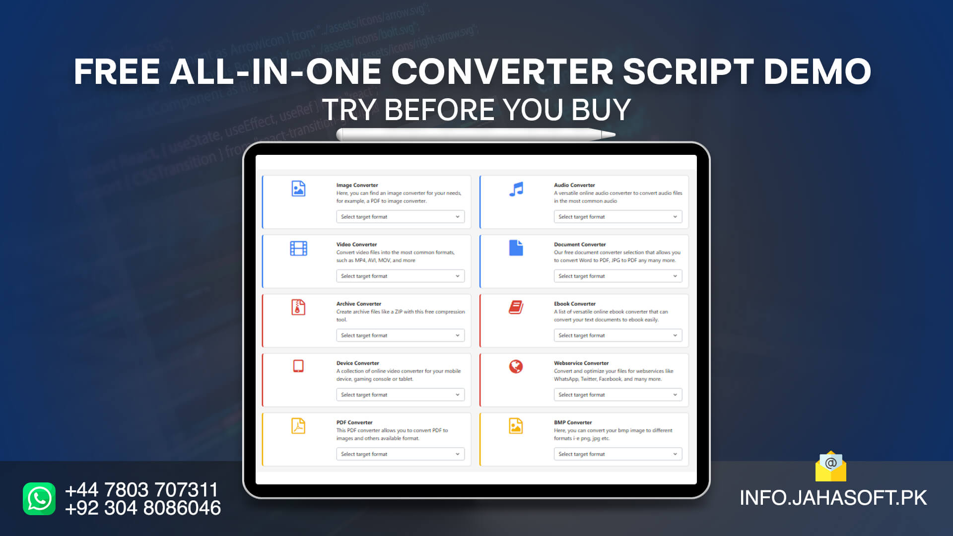 Free All-in-One Converter Script Demo – Try Before You Buy - JAHASOFT