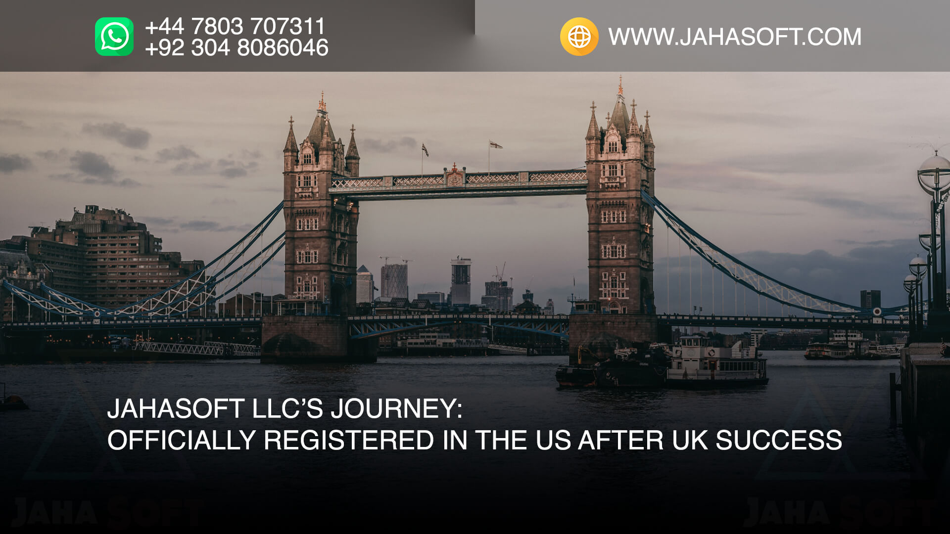JahaSoft LLC Journey: Officially Registered in US after UK Success