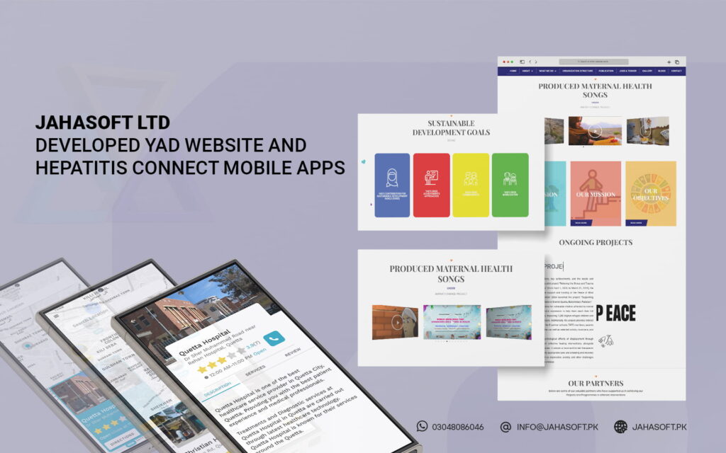 JahaSoft Ltd Developed YAD Website and Hepatitis Connect Mobile Apps