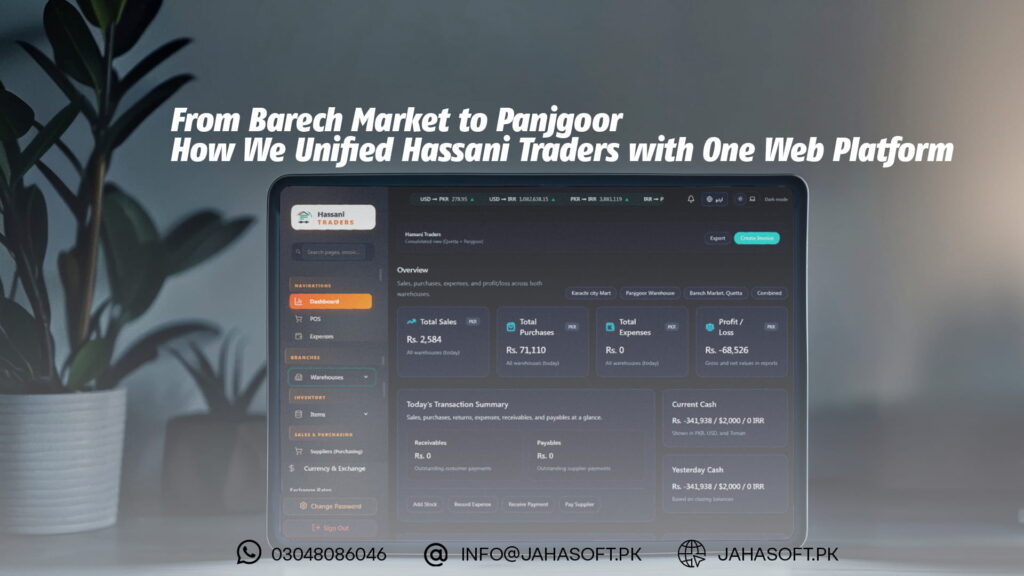 From Barech Market to Panjgoor — How We Unified Hassani Traders with One Web Platform