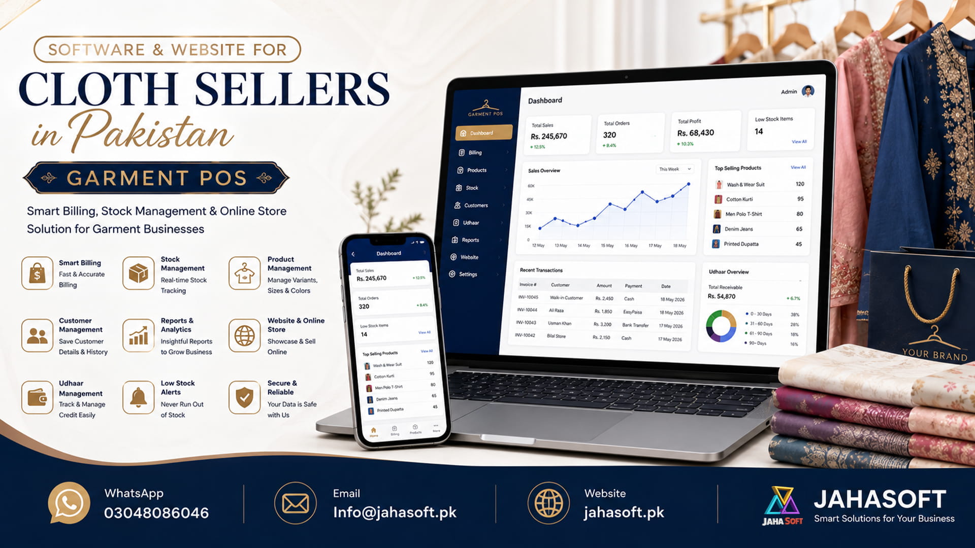 Software & Website for Cloth Sellers in Pakistan